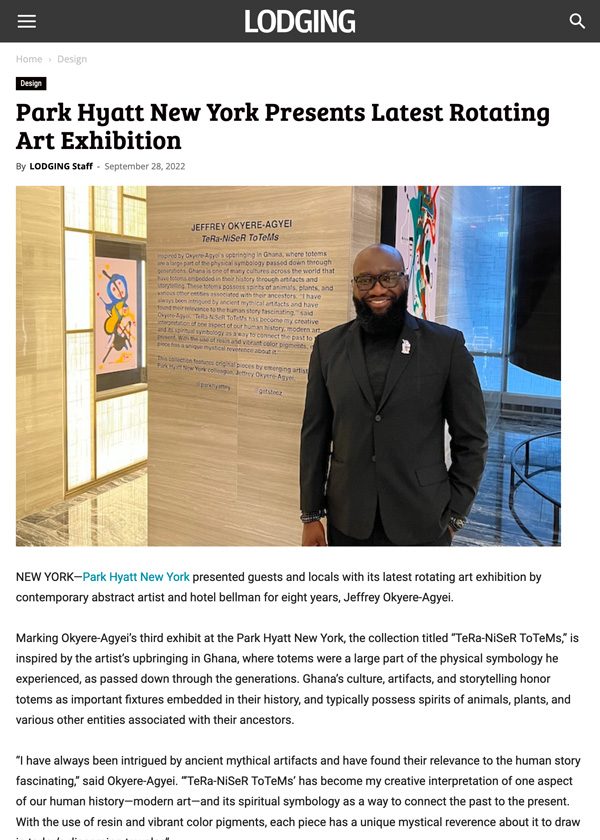 Park Hyatt New York Presents Latest Rotating Art Exhibition